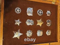 Franklin Mint The Official Badges Of The Great Western Lawmen -sterling Silver