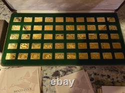 Franklin Mint The Official Duck Stamps of America Gold on Sterling Silver 50