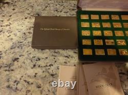 Franklin Mint The Official Duck Stamps of America Gold on Sterling Silver 50