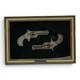 Franklin Mint The Remington No. 1 Smoot Silhouette Sterling Silver 24k Gold