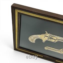 Franklin Mint The Remington No. 1 Smoot Silhouette Sterling Silver 24K Gold