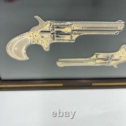Franklin Mint The Remington No. 1 Smoot Silhouette Sterling Silver 24K Gold