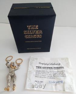 Franklin Mint The Silver Circus The Clown Sascha Brastoff 1977 Sterling 24K