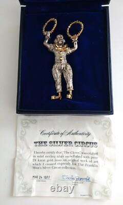 Franklin Mint The Silver Circus The Clown Sascha Brastoff 1977 Sterling 24K
