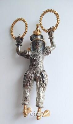 Franklin Mint The Silver Circus The Clown Sascha Brastoff 1977 Sterling 24K