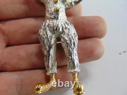 Franklin Mint The Silver Circus The Clown Sascha Brastoff 1977 Sterling 24K