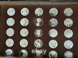 Franklin Mint The Treasures Of The Renaissance 88/100 Sterling Silver wood chest