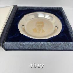 Franklin Mint Theodore Roosevelt 168 g Sterling Silver w 24K Gold Ltd Ed. Plate