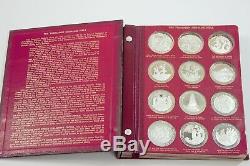 Franklin Mint Thomason Medallic Bible. 925 Sterling Silver Coins 75 Ozt
