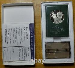 Franklin Mint Tiger Woods Eyewitness Commemorative Sterling Silver Medal Rare