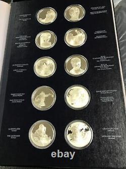 Franklin Mint Treasures Louvre 1st Ed Proof Set 50 Sterling Silver. 925 Medals