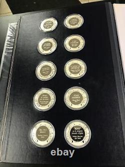 Franklin Mint Treasures Louvre 1st Ed Proof Set 50 Sterling Silver. 925 Medals