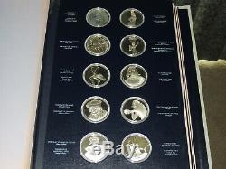Franklin Mint Treasures Of The Louvre 50 Coin Sterling Silver Proof Set