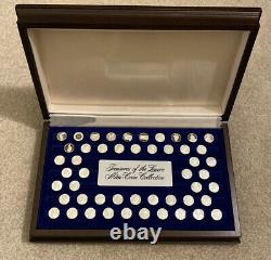 Franklin Mint Treasures of the Louvre 50 Mini Coins Collection Sterling Silver