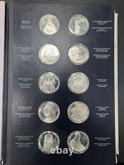 Franklin Mint Treasures of the Louvre First Ed Proof Sterling Silver 50-Coin Set