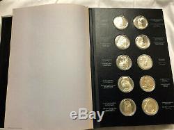 Franklin Mint Treasures of the Louvre Proof Sterling Silver 50-Coin Set