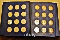 Franklin Mint Treasury Of Presidential Commemorative Medals -sterling Silver