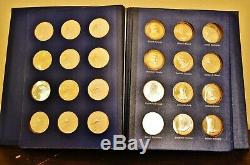 Franklin Mint Treasury Of Presidential Commemorative Medals -sterling Silver