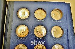 Franklin Mint Treasury Of Presidential Commemorative Medals -sterling Silver