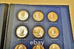 Franklin Mint Treasury Of Presidential Commemorative Medals -sterling Silver