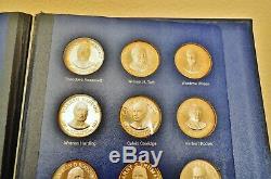 Franklin Mint Treasury Of Presidential Commemorative Medals -sterling Silver