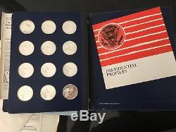 Franklin Mint Treasury Presidential Commemorative Sterling Silver Medals Coins