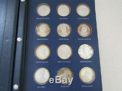 Franklin Mint Treasury of Presidential Commemorative Medals STERLING SILVER