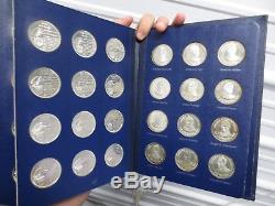 Franklin Mint Treasury of Presidential Commemorative Medals Set STERLING SILVER