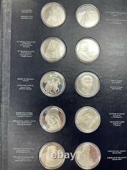 Franklin Mint Treasury of the Louvre Sterling Silver Medals Complete Collection