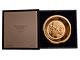 Franklin Mint Tribute To Arts Gold On Sterling Silver Plate, Box, Coa 321 Gr