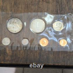 Franklin Mint Trinidad & Tobago 1971 Proof Set Sterling Silver Multicolor Coins