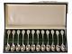 Franklin Mint Twelve Days Of Christmas 12 Sterling Silver Spoons