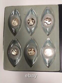 Franklin Mint Twelve Days of Christmas Sterling Ornaments