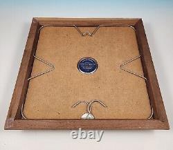 Franklin Mint University of Virginia Sterling Silver Alumni Plate 24K Gold UVA