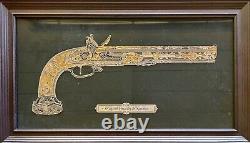 Franklin Mint Versailles Pistolet Napoleon 24 Karat Gold Sterling Silver 1980