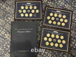 Franklin Mint White House Historical Presidential Sterling Silver Medals 35 qty