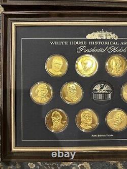 Franklin Mint White House Historical Presidential Sterling Silver Medals 35 qty