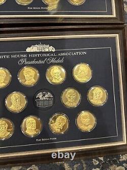 Franklin Mint White House Historical Presidential Sterling Silver Medals 35 qty