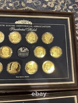 Franklin Mint White House Historical Presidential Sterling Silver Medals 35 qty