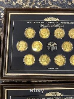 Franklin Mint White House Historical Presidential Sterling Silver Medals 35 qty