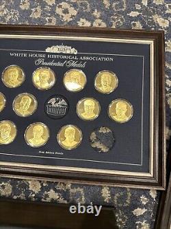 Franklin Mint White House Historical Presidential Sterling Silver Medals 35 qty