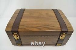 Franklin Mint Wood Centennial Box Chest For Sterling Silver Ingots BOX ONLY NOS