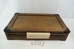 Franklin Mint Wooden Box Chest For 50 Sterling Silver Ingots BOX ONLY NOS