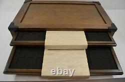 Franklin Mint Wooden Box Chest For 50 Sterling Silver Ingots BOX ONLY NOS