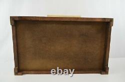 Franklin Mint Wooden Box Chest For 50 Sterling Silver Ingots BOX ONLY NOS