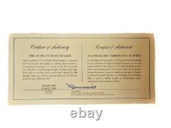 Franklin Mint World's First Stamps Gold on Sterling Silver 73 Ingots Set $ COA