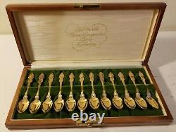 Franklin Mint World's Great Composers Spoon Collection Gold on Sterling Silver