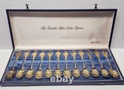 Franklin Mint Zodiac Spoons Signature Edition Set Gold Vermeil Sterling Silver