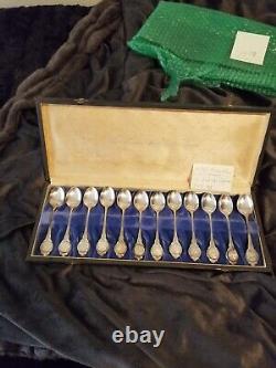 Franklin Mint Zodiac Sterling Silver Spoon Set 925