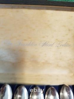Franklin Mint Zodiac Sterling Silver Spoon Set 925